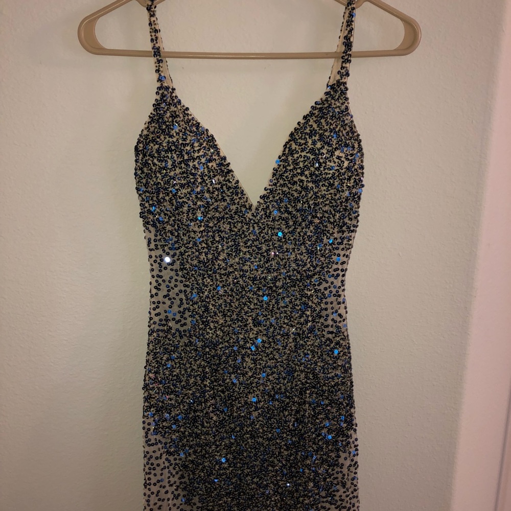 SEQUINED MINI DRESS